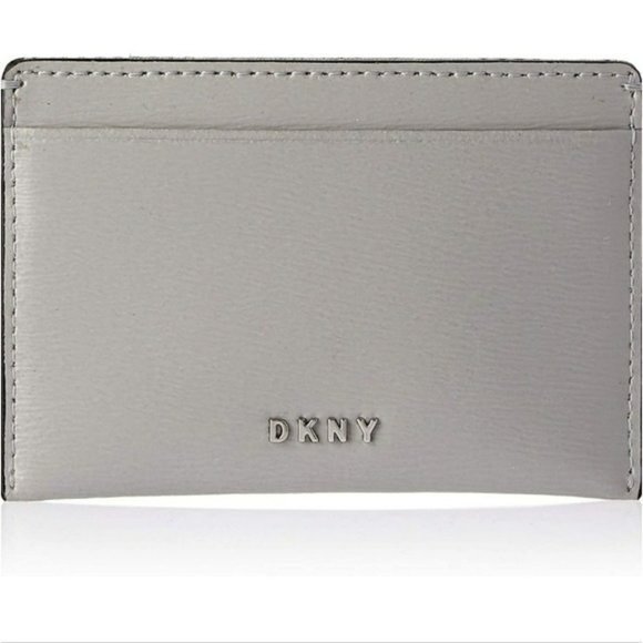 Dkny Accessories - DKNY Women's Grey Leather Card Holder